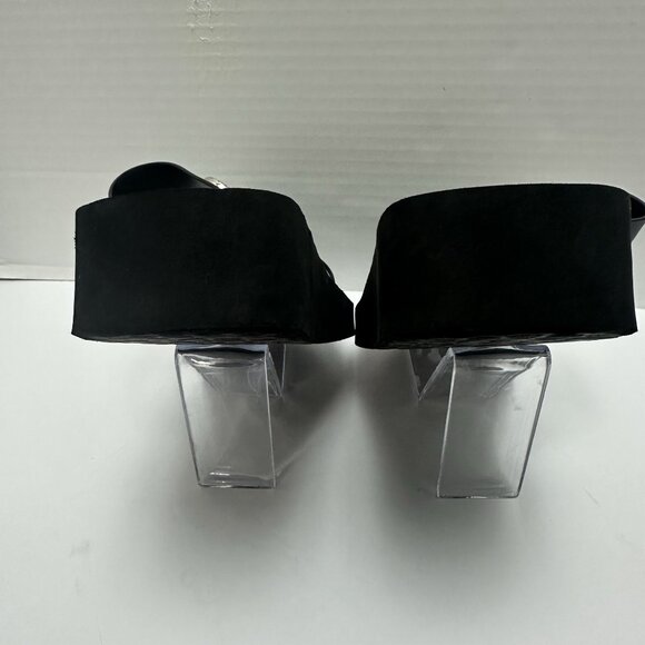 Brighton Women's Black Sandals Size 9 Slip on Double Strap Leather Boho - Picture 5 of 6